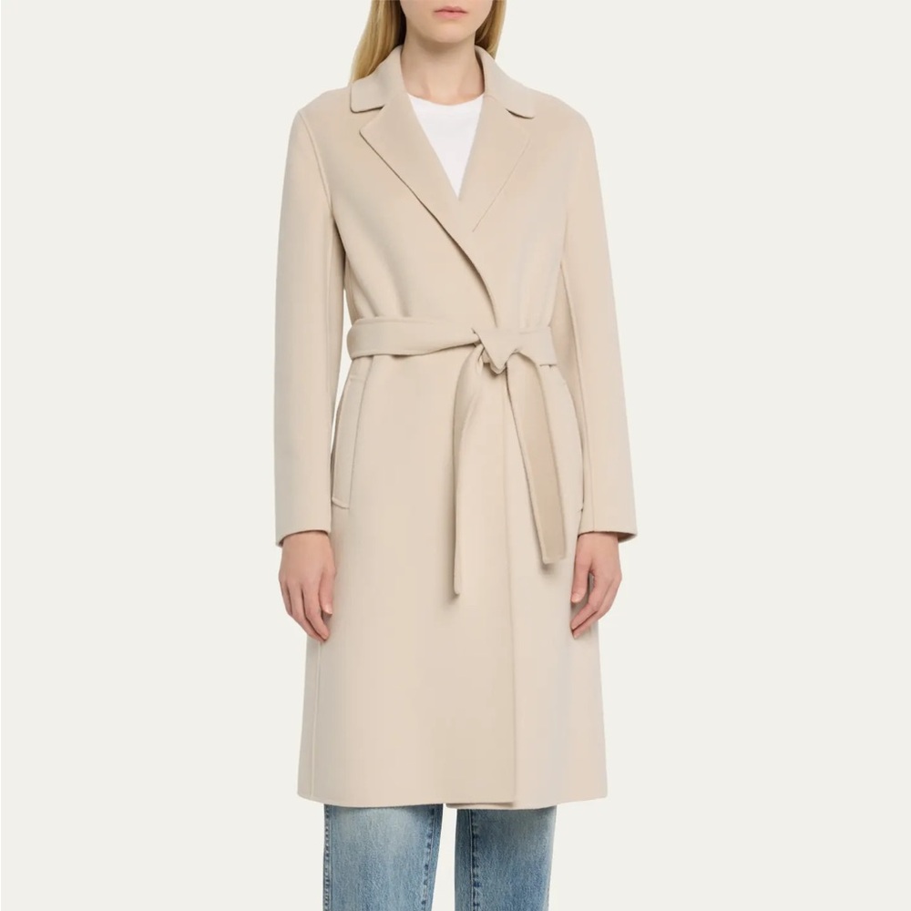 NEW MAX MARA Pauline Double-Face Wool Wrap Coat SIZE 40 US 6